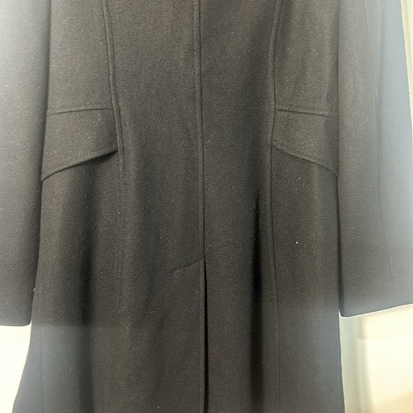 GIACCA DOUBLE BREASTED BLACK WOOL BLEND COAT WOMEN IN SIZE M - Picture 7 of 13
